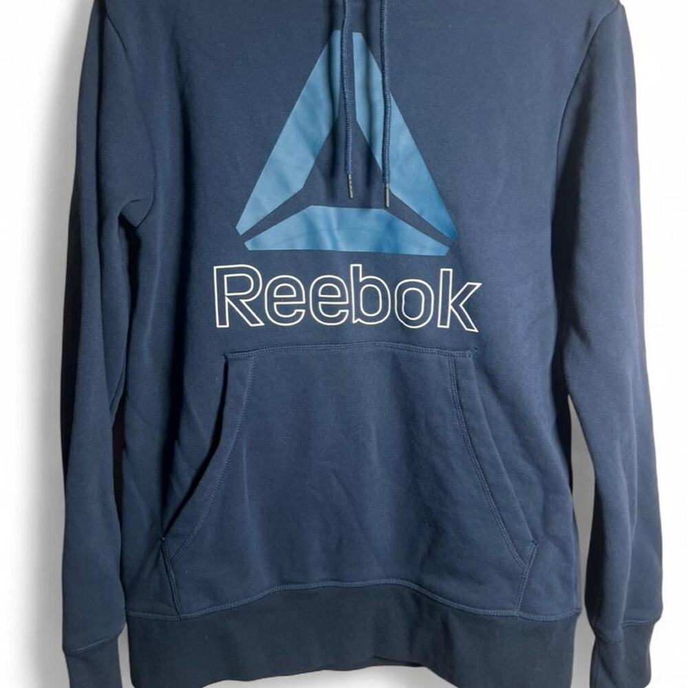 Reebok Navy Blue Hoodie Men Small